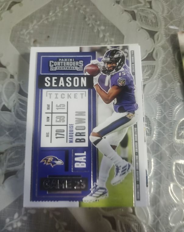 2020 Panini Contenders #95 Marquise Brown — front