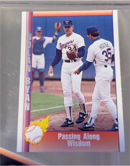 1991 Pacific Nolan Ryan #208 Passing Along Wisdom — front