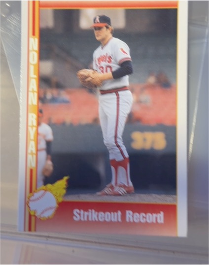 1991 Pacific #129 Nolan Ryan Strikeout Record California Angels — front