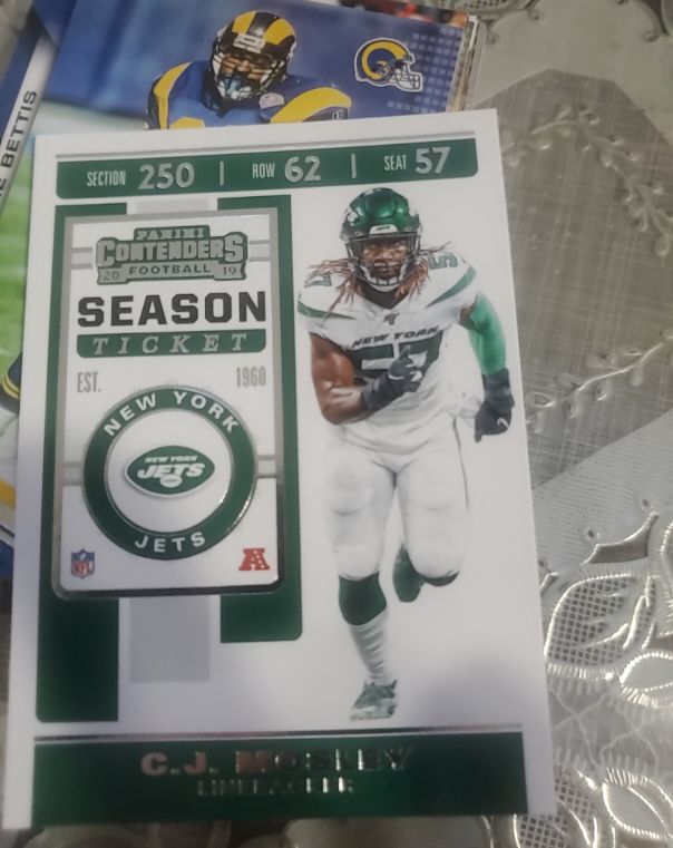 2019 Panini Contenders Season Ticket #14 C.J. Mosley — front