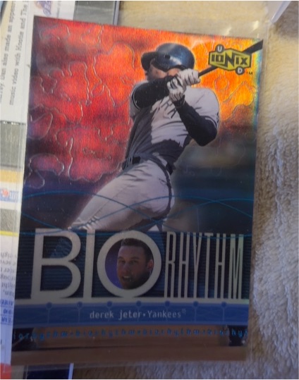 2000 Upper Deck Ionix #B2 Derek Jeter BIOrhythm Yankees — front