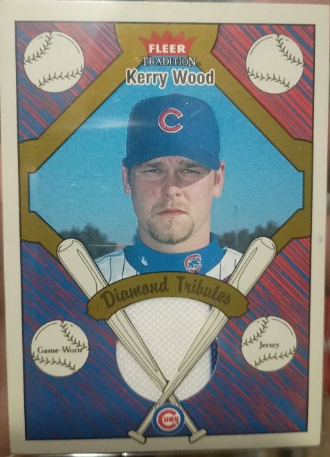 2004 Fleer Tradition #4DT Kerry Wood Diamond Tributes — front