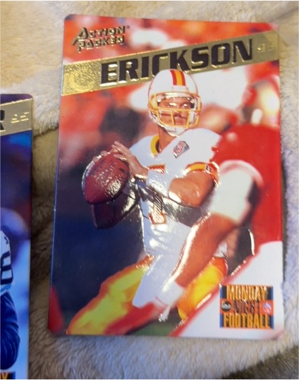 1995 Action Packed Monday Night Football #41 Craig Erickson — front