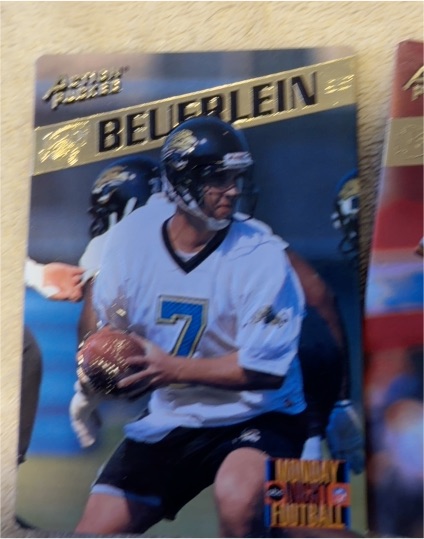 1995 Action Packed Monday Night Football #81 Steve Beuerlein — front