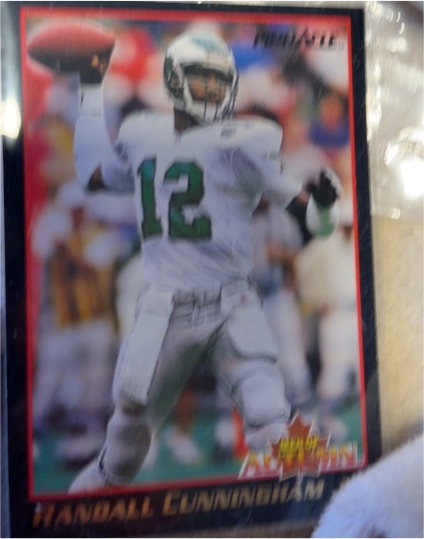 1993 Pinnacle Men of Autumn #48 Randall Cunningham — front