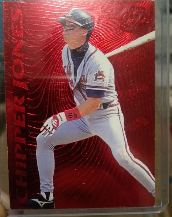 1996 Pacific Prisms #P-2 Chipper Jones — front