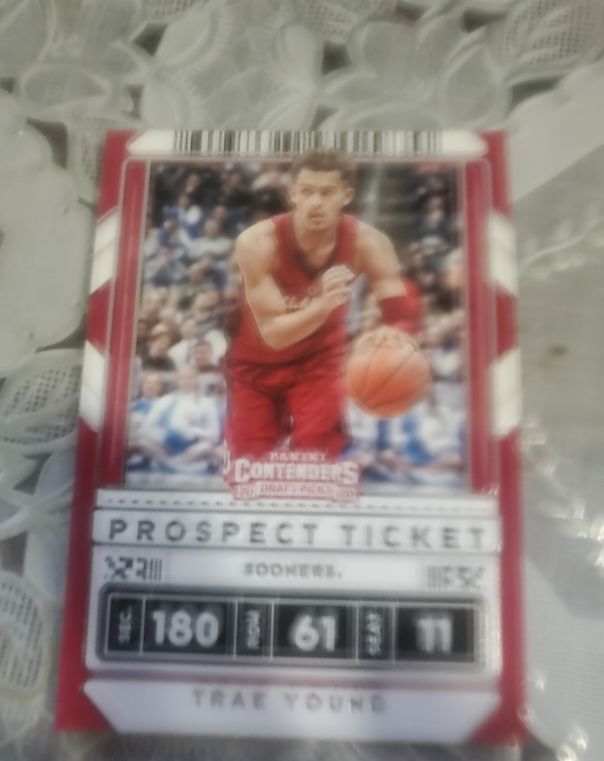 2020-21 Panini Contenders Draft Picks #23 Trae Young Prospect Ticket — front
