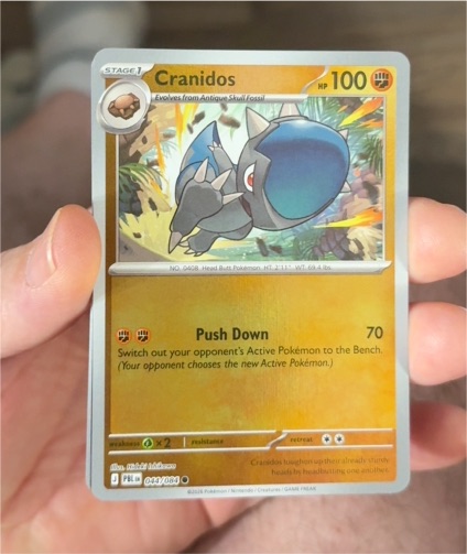 2016 Pokémon #044 Cranidos — front