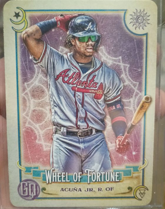 2020 Topps Gypsy Queen #TOD-1 Ronald Acuna Jr. Tarot of the Diamond Wheel of Fortune — front