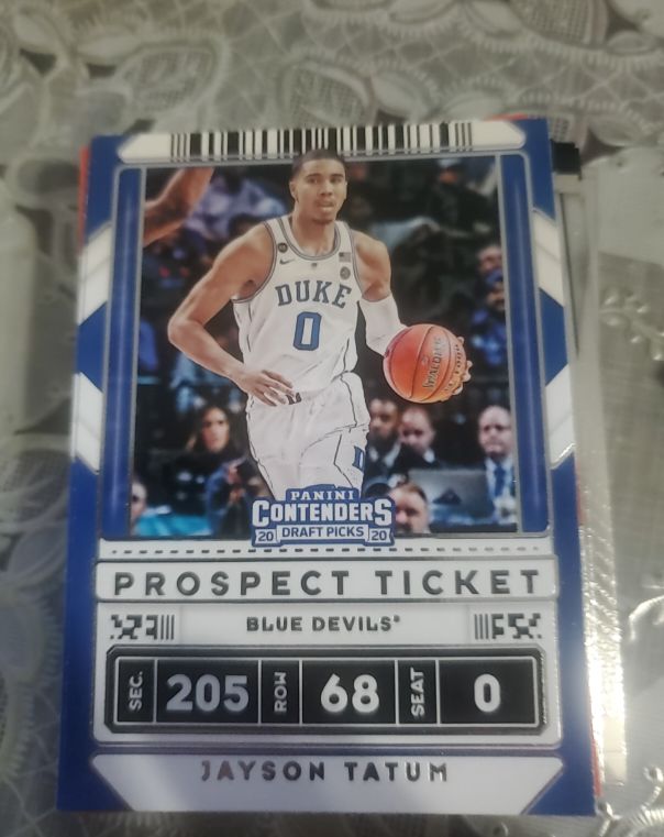 2020 Panini Contenders Draft Picks #8 Jayson Tatum — front