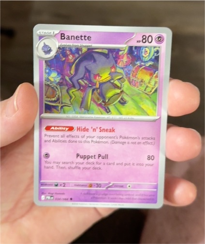 2026 Nintendo Pokemon TCG Banette 034/084 Paldean Fates — front