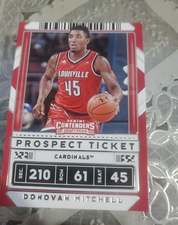 2020 Panini Contenders Draft Picks #45 Donovan Mitchell — front
