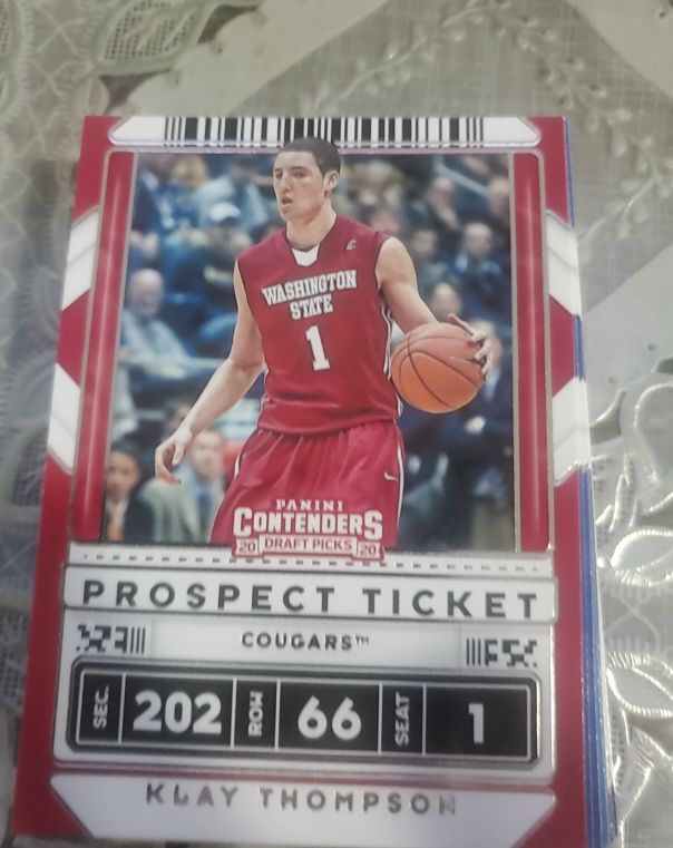 2020-21 Panini Contenders Draft Picks #6 Klay Thompson Prospect Ticket — front