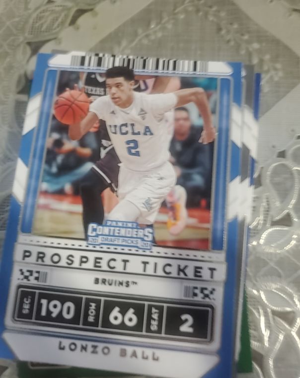 2020-21 Panini Contenders Draft Picks #46 Lonzo Ball Prospect Ticket — front