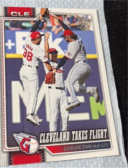 2026 Topps #548 Cleveland Takes Flight — front