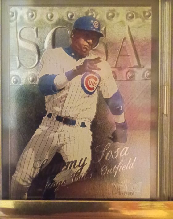 1999 Fleer Metal Universe #100 Sammy Sosa Chicago Cubs — front