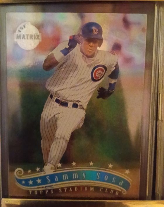 1997 Topps Stadium Club Matrix #40 Sammy Sosa — front
