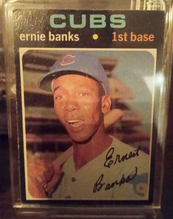 1971 Topps #525 Ernie Banks — front