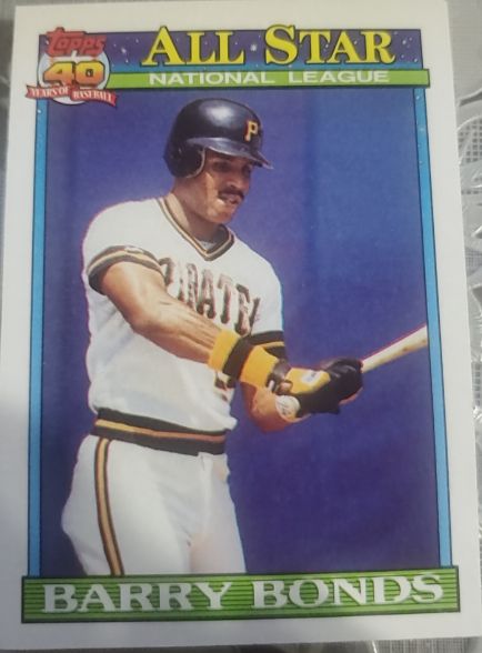 1991 Topps #401 Barry Bonds — front