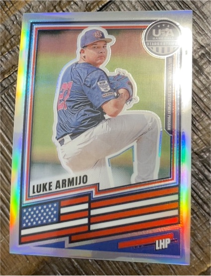 2026 Panini Stars & Stripes Prizm #162 Luke Armijo — front