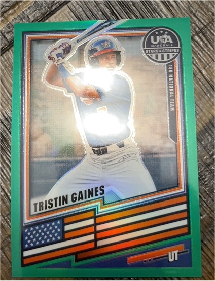 2026 Panini Stars & Stripes Prizm #194 Tristin Gaines — front