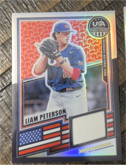 2026 Panini Stars & Stripes Prizm #USA-LP Liam Peterson — front