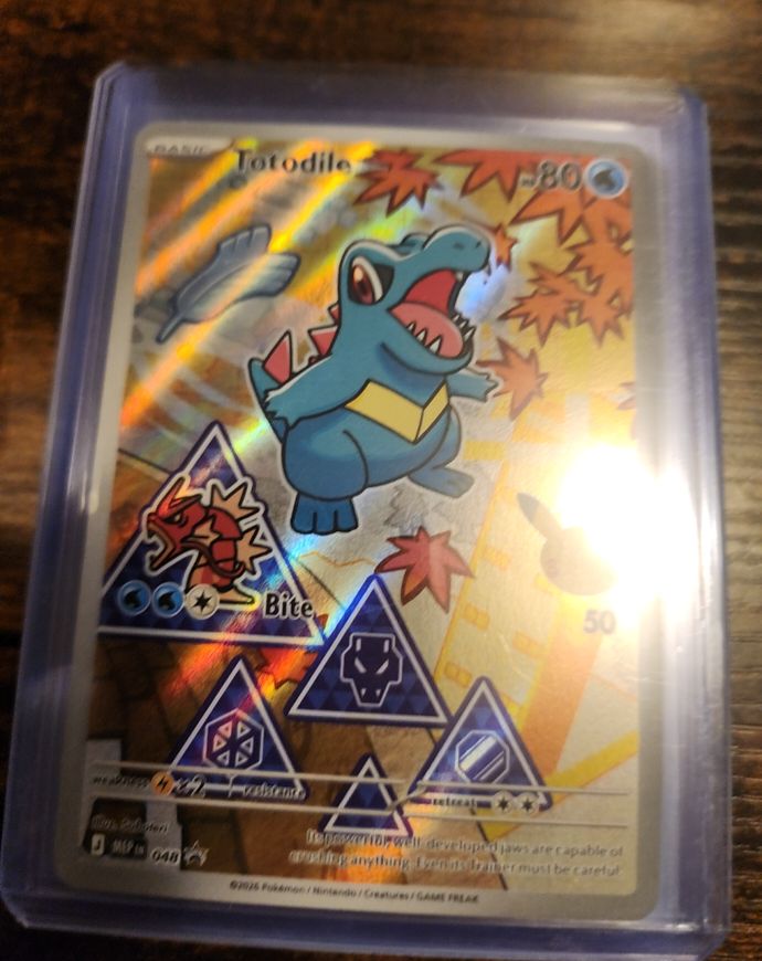 Pokémon TCG Totodile 048 First Partner Pack Promo Holo 80 HP English 2026 — front