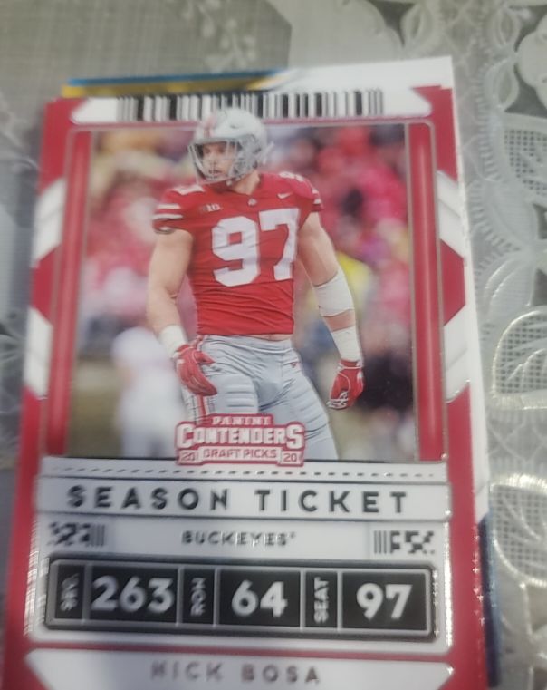 2020 Panini Contenders Draft Picks #75 Nick Bosa — front