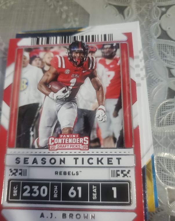 2020 Panini Contenders Draft Picks #1 A.J. Brown — front