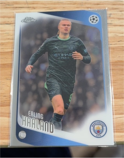 2025-26 Topps Chrome UEFA Club Competitions #181 Erling Haaland Manchester City — front