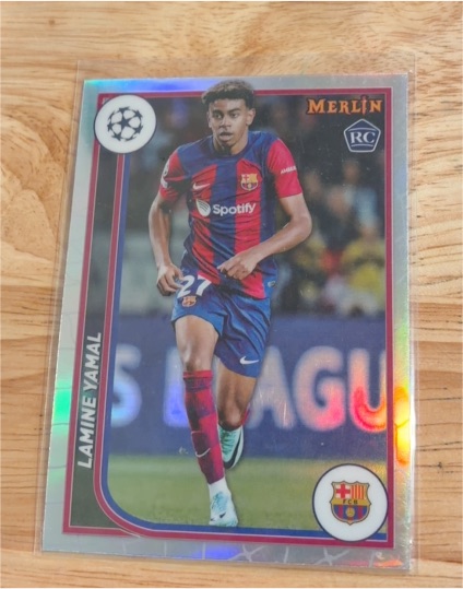 2023-24 Topps Merlin UEFA Club Competitions #27 Lamine Yamal — front