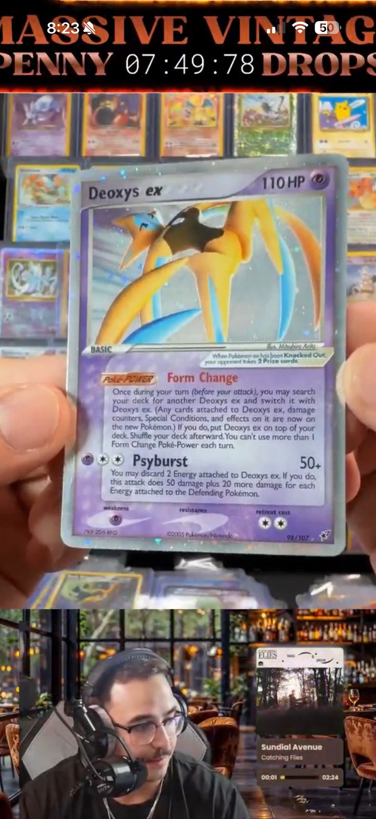 2005 Pokemon EX Deoxys #98 Deoxys ex — front