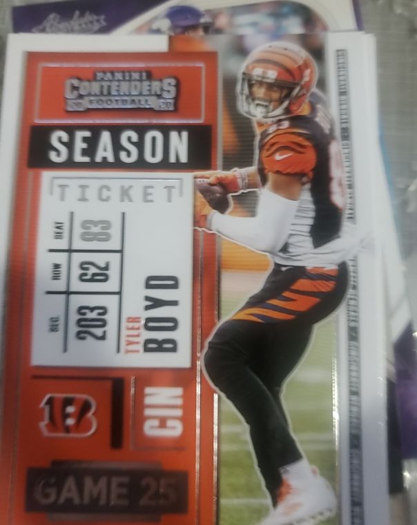 2020 Panini Contenders Season Ticket #86 Tyler Boyd — front