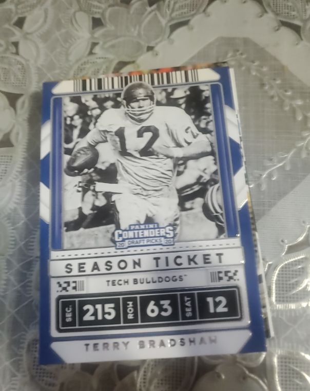 2020 Panini Contenders Draft Picks Season Ticket #94 Terry Bradshaw — front