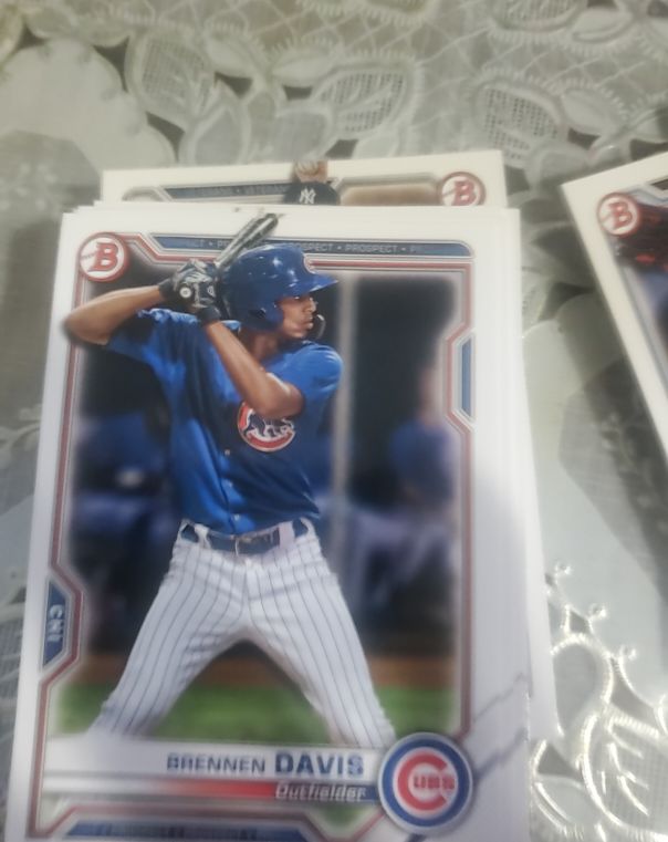 2021 Bowman Prospects #BP-65 Brennen Davis — front