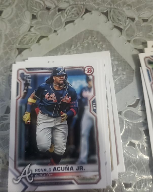 2021 Bowman #62 Ronald Acuna Jr. — front