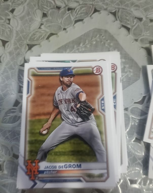 2021 Bowman #46 Jacob deGrom — front