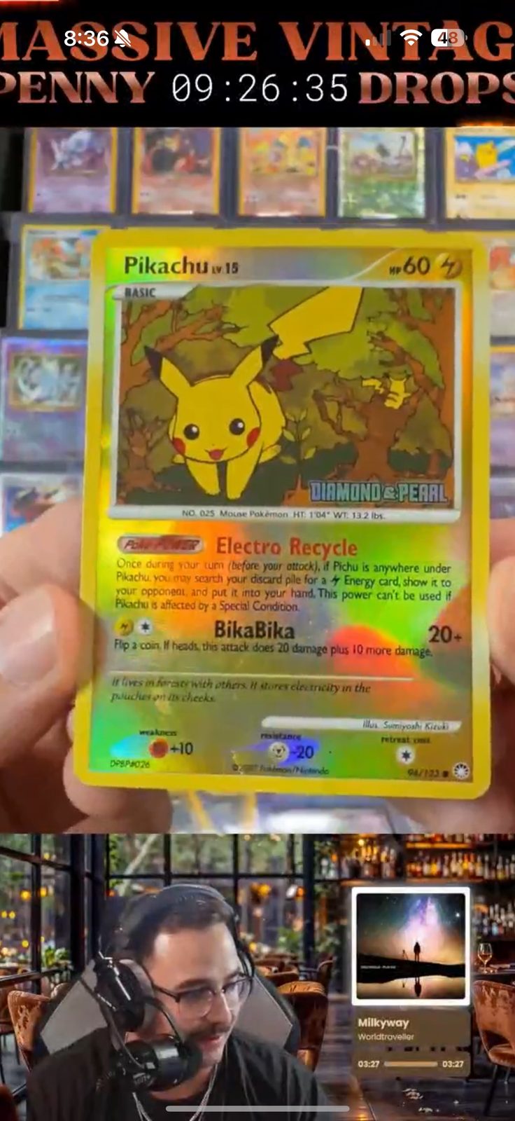 2007 Pokémon Diamond and Pearl #94 Pikachu — front
