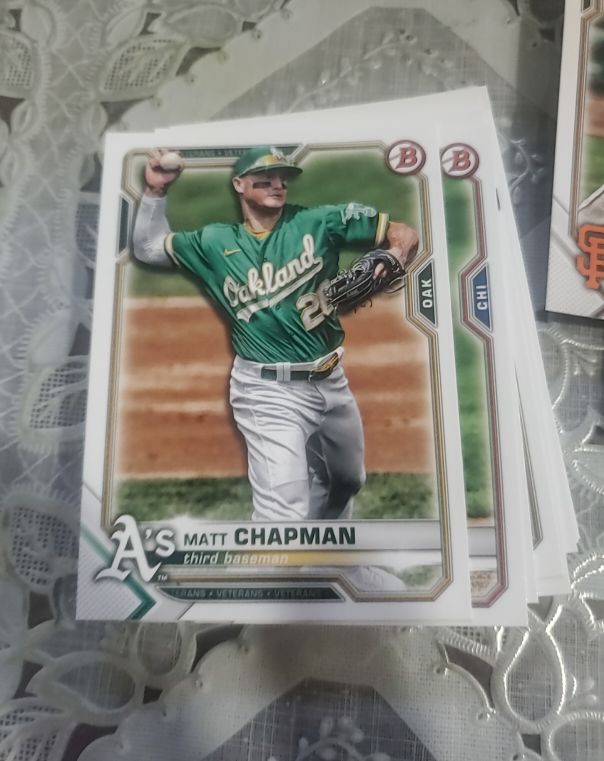 2021 Bowman #37 Matt Chapman — front