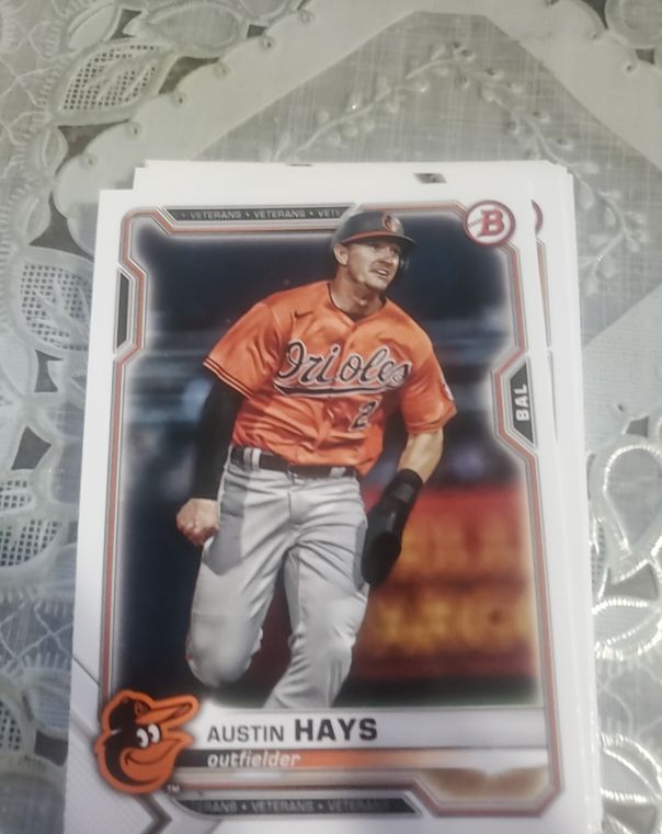 2021 Bowman #50 Austin Hays — front