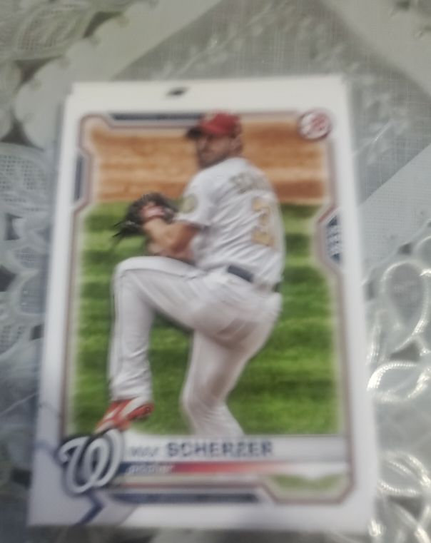 2021 Bowman #39 Max Scherzer — front