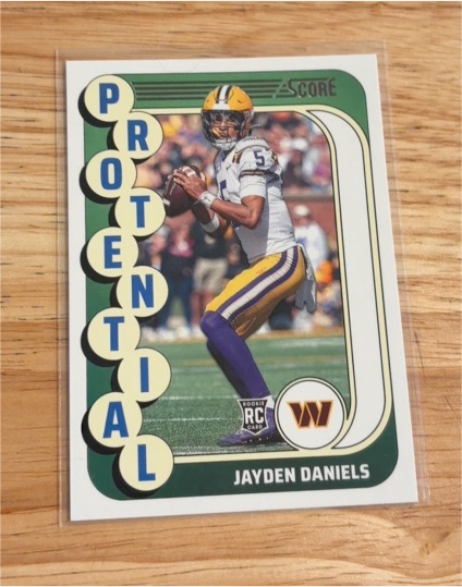 2024 Panini Score #3 Jayden Daniels — front