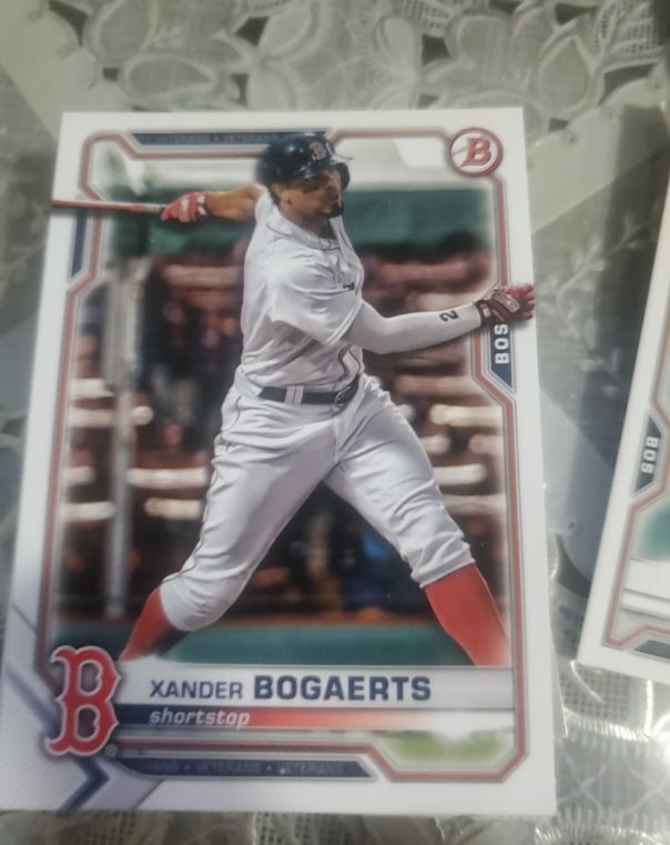 2021 Bowman #34 Xander Bogaerts — front