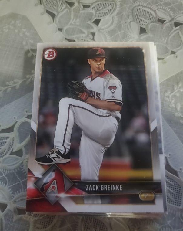 2018 Bowman #4 Zack Greinke — front