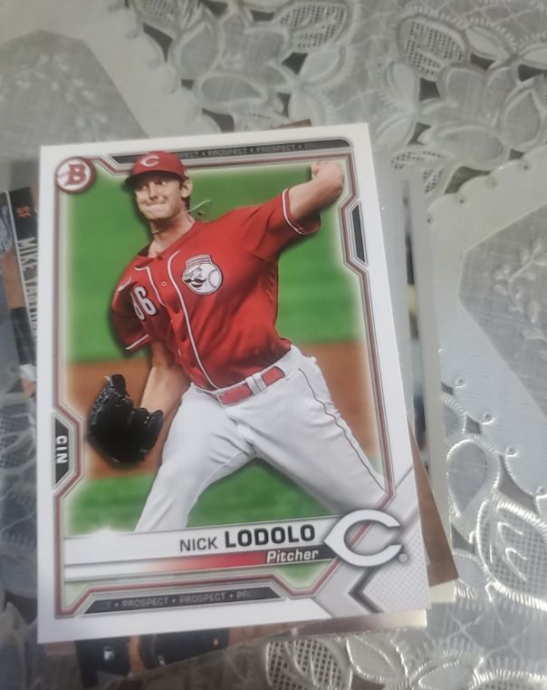 2021 Bowman #BP-20 Nick Lodolo — front