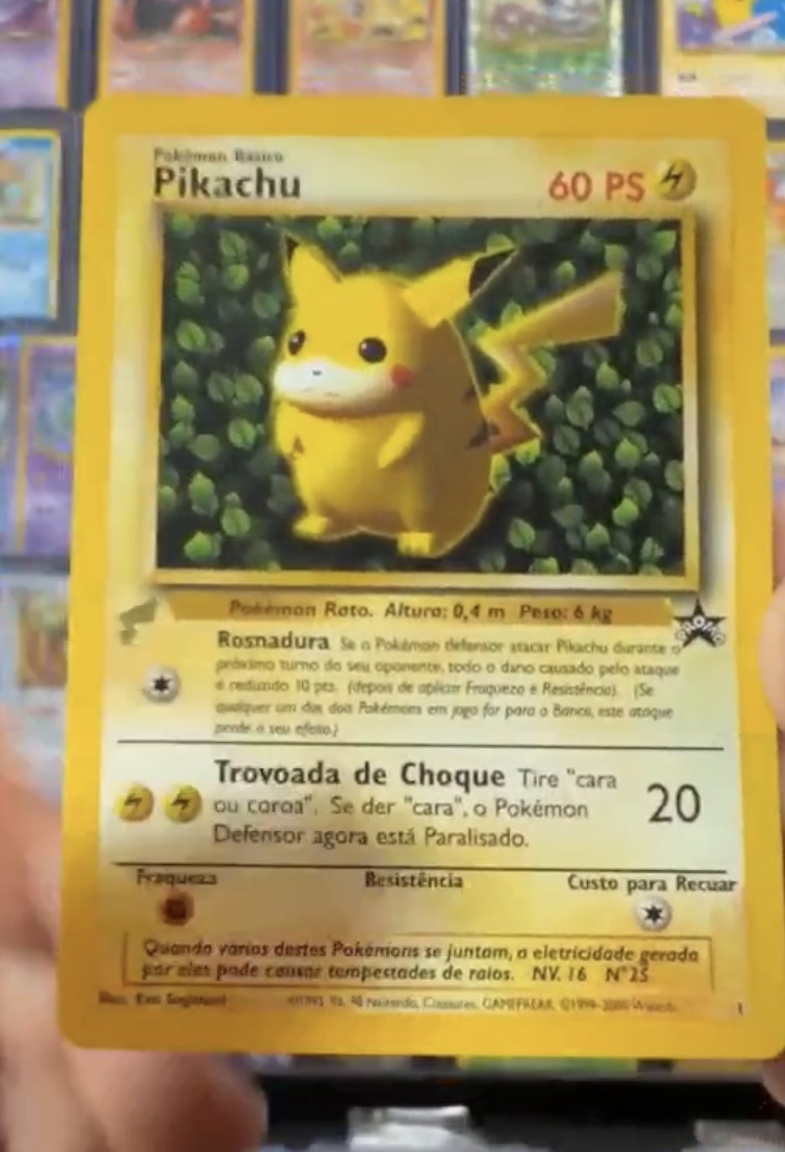 1999 Pokémon World Collection #1 Pikachu — front