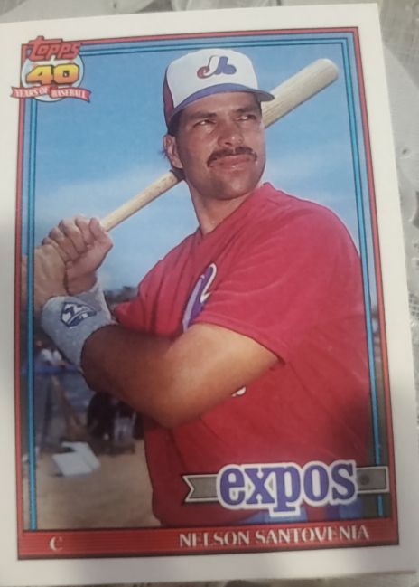 1991 Topps #744 Nelson Santovenia — front