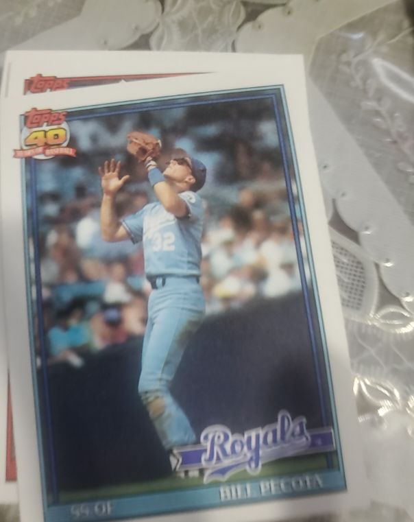 1991 Topps #754 Bill Pecota — front