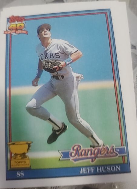 1991 Topps #756 Jeff Huson — front