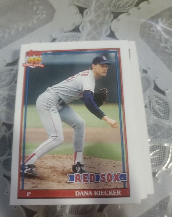 1991 Topps #763 Dana Kiecker — front